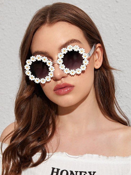 Daisy Frame Fashion Sunglasses