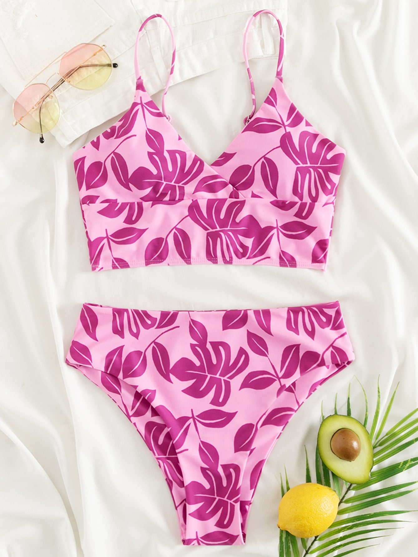 Cute High Waisted Bikini Swimsuit