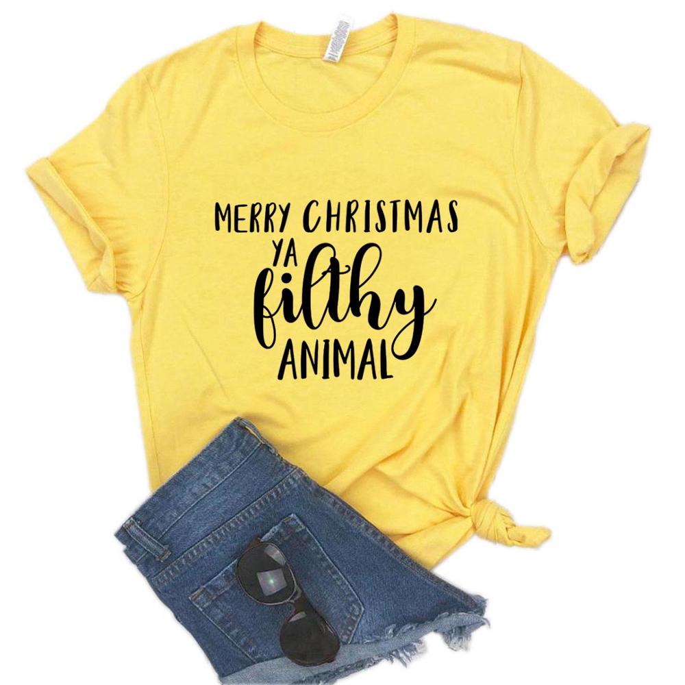 "Merry Christmas Ya Filthy Animal" Holiday Tee