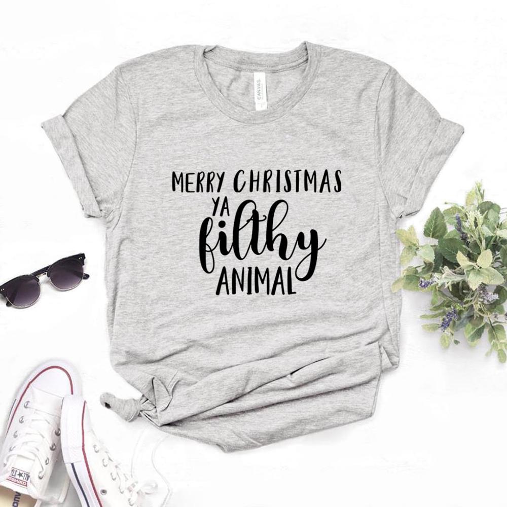 "Merry Christmas Ya Filthy Animal" Holiday Tee