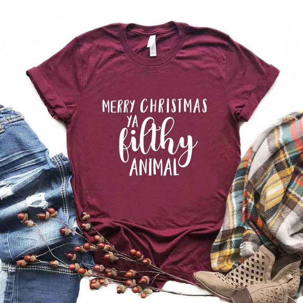 "Merry Christmas Ya Filthy Animal" Holiday Tee